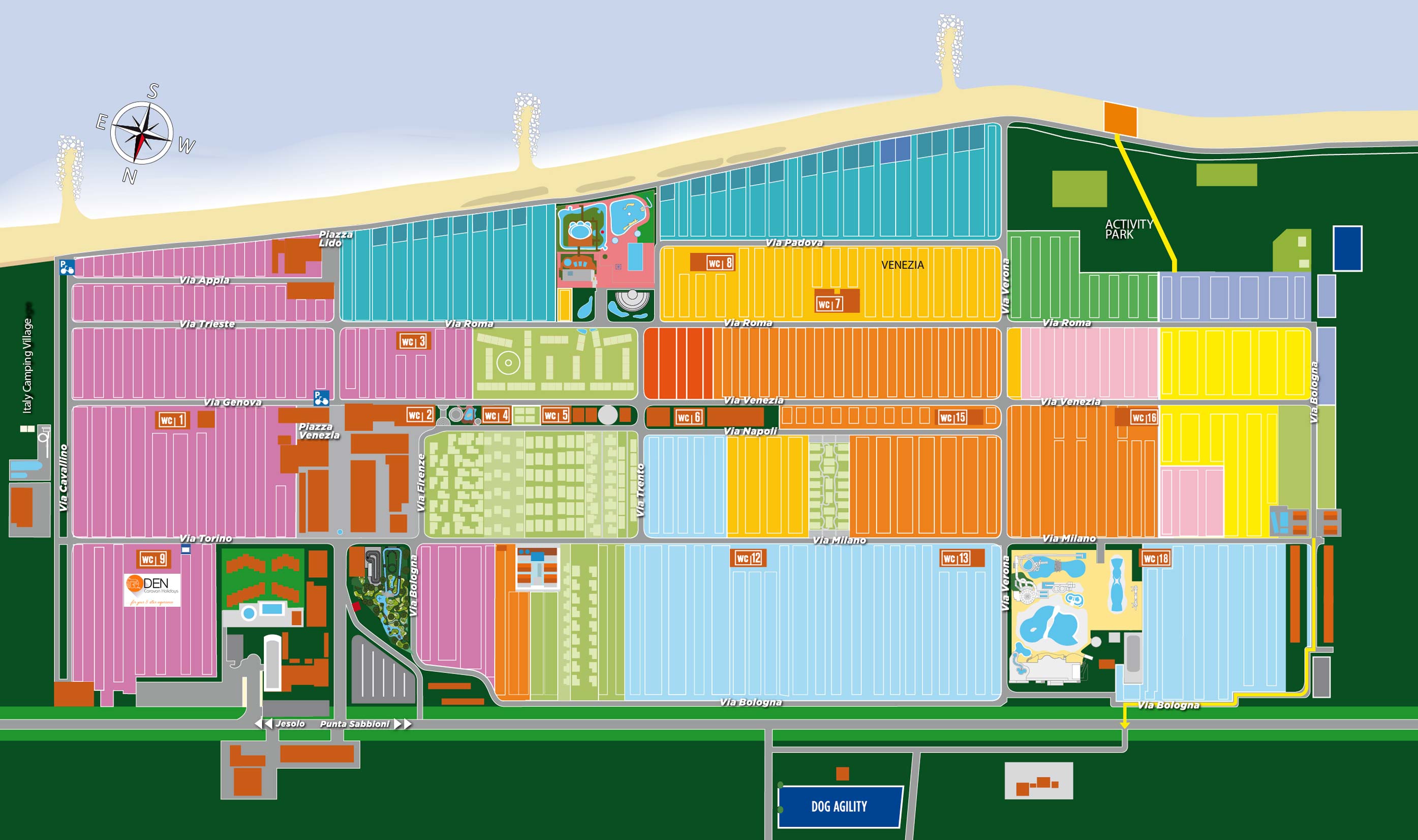 Union Lido Map